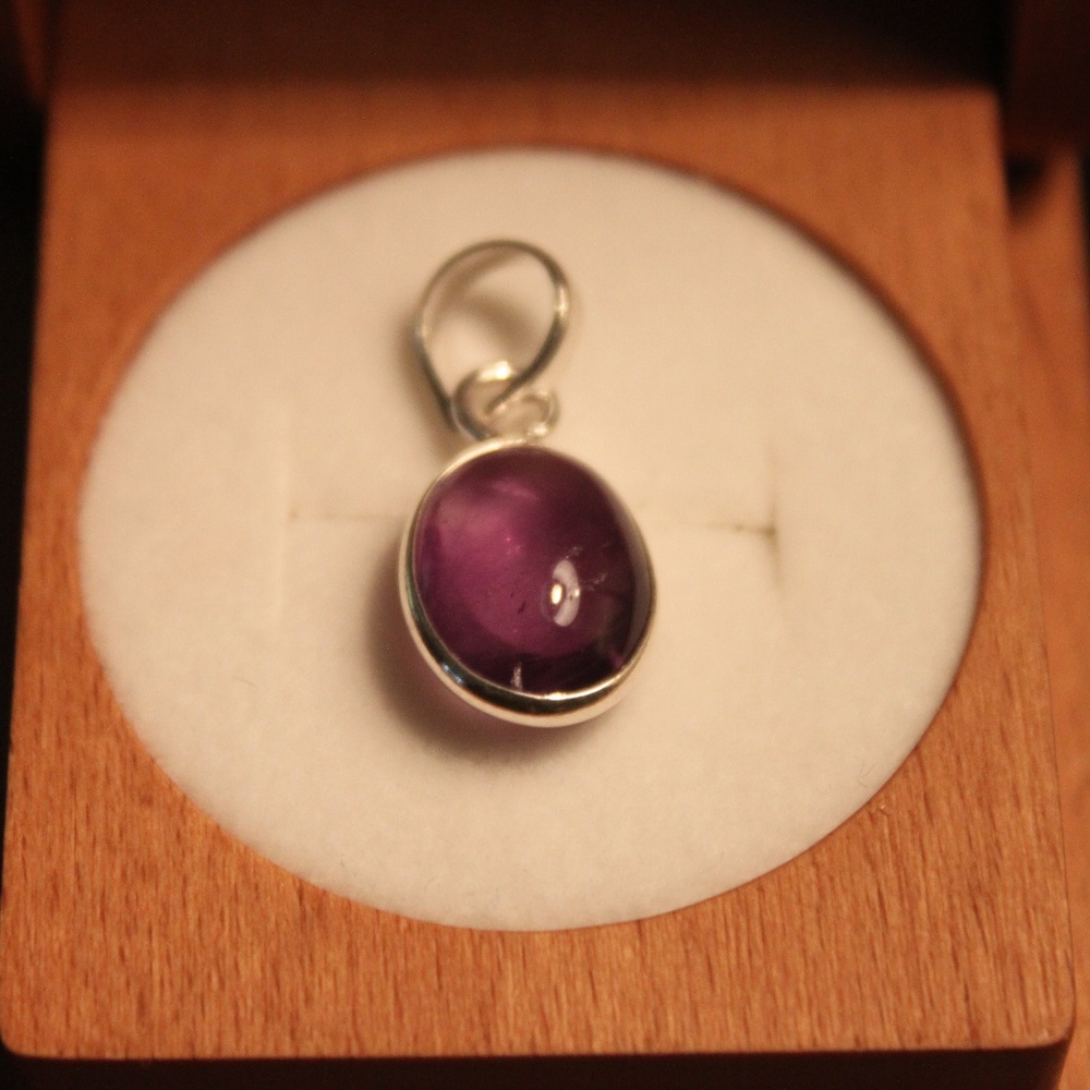 **NEW** Amethyst Pendant February Birthstone - Picture 3 of 7